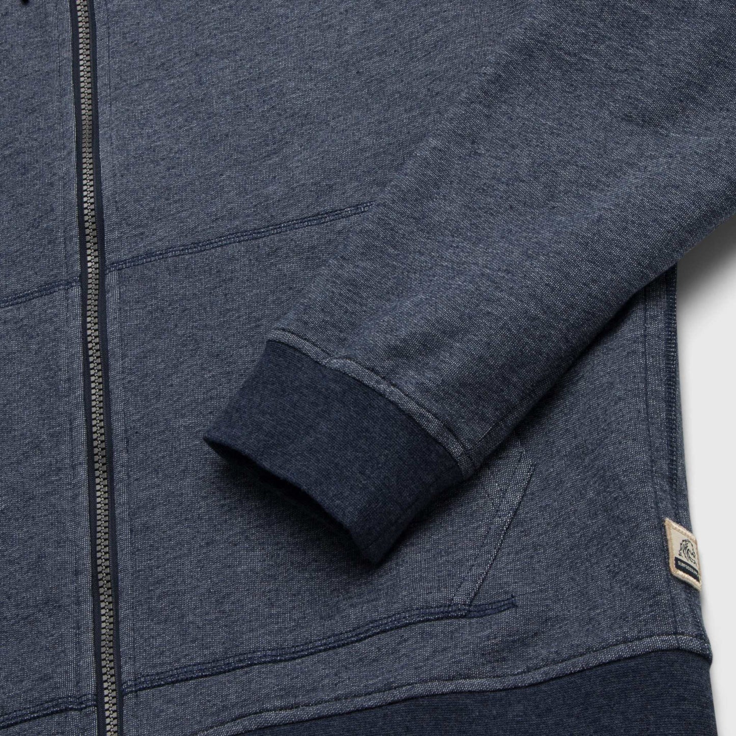 Danny Full-Zip Terry Hoodie - Navy Heather