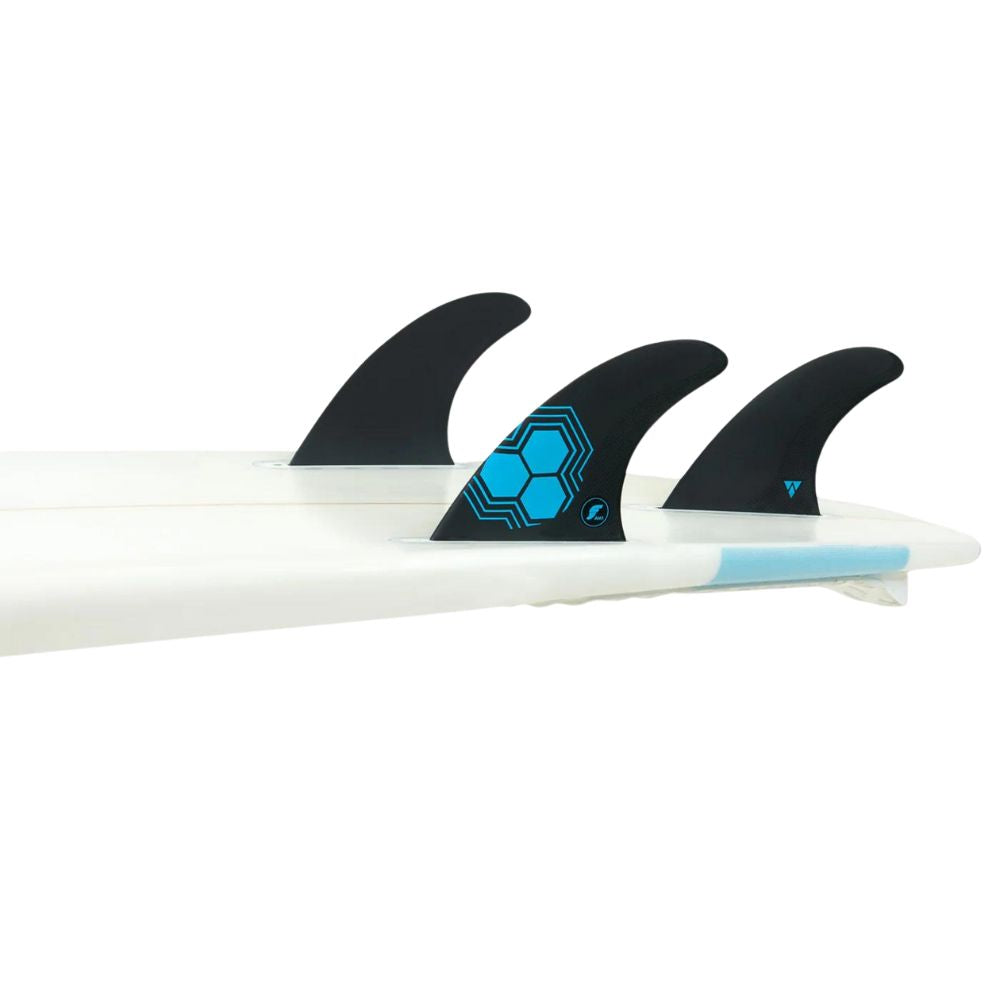 Futures AM1 Alpha Thruster Fins (Single Tab) - Carbon/Blue