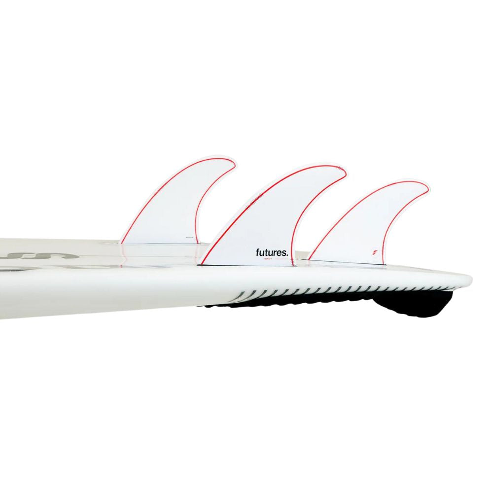 Futures Jordy Signature Thruster Fins (Single Tab) - White/Red