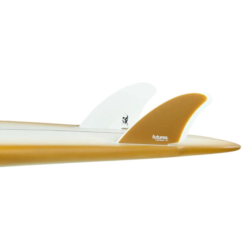 Futures Christenson Keel Twin (Single Tab) - Brown/White