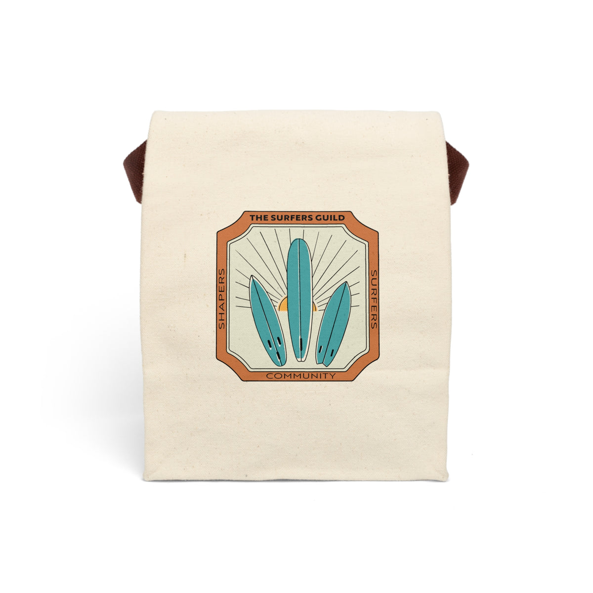 The Surfers Guild Surfboard Canvas Lunch Bag