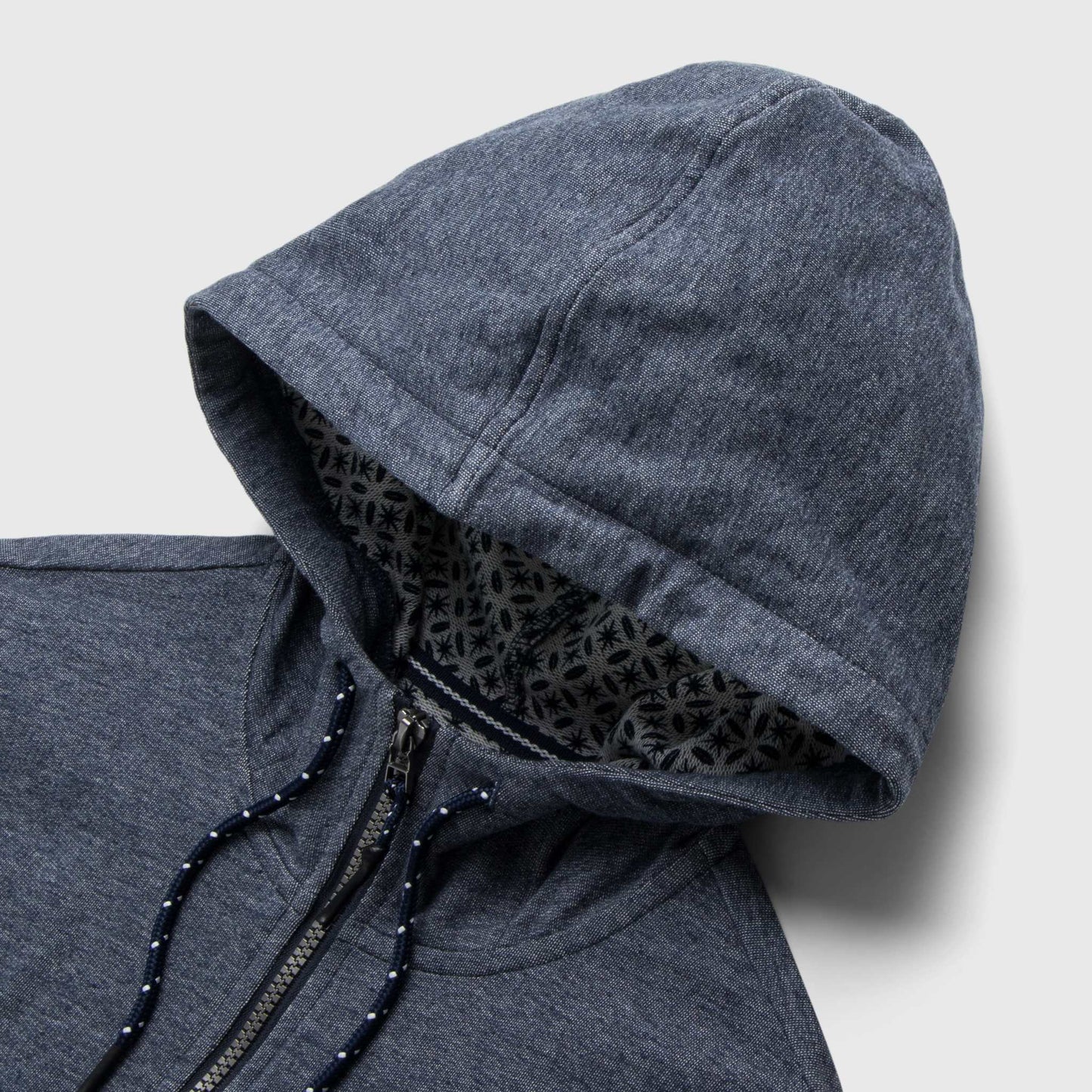 Danny Full-Zip Terry Hoodie - Navy Heather