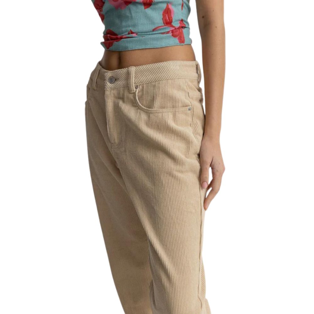 Rhythm Chloe Low Rise Pant - Cream