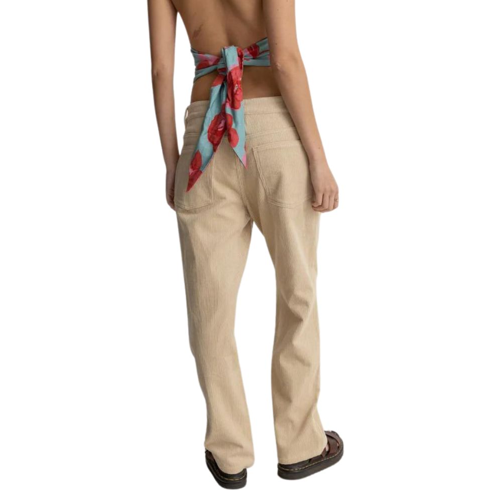 Rhythm Chloe Low Rise Pant - Cream