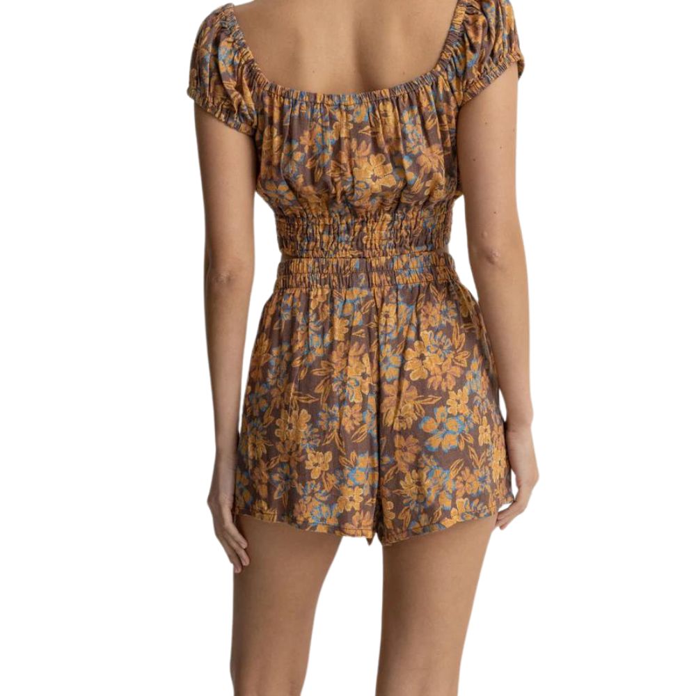 Rhythm Oasis Floral Short - Chocolate