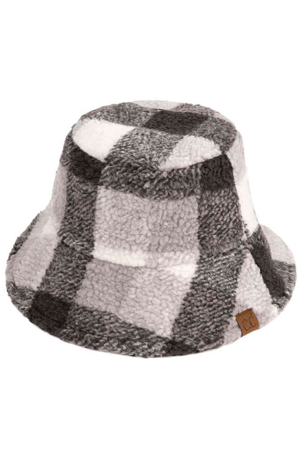 C.C Checkered Pattern Bucket Hat