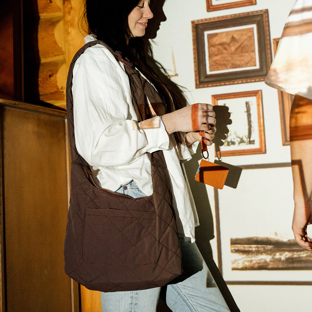 Cappuccino - Large Slouchy Shoulder Bag