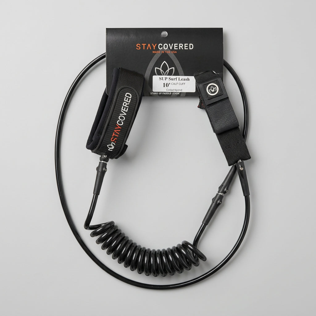 SUP Surf Leash Coiled Hybrid - 10'