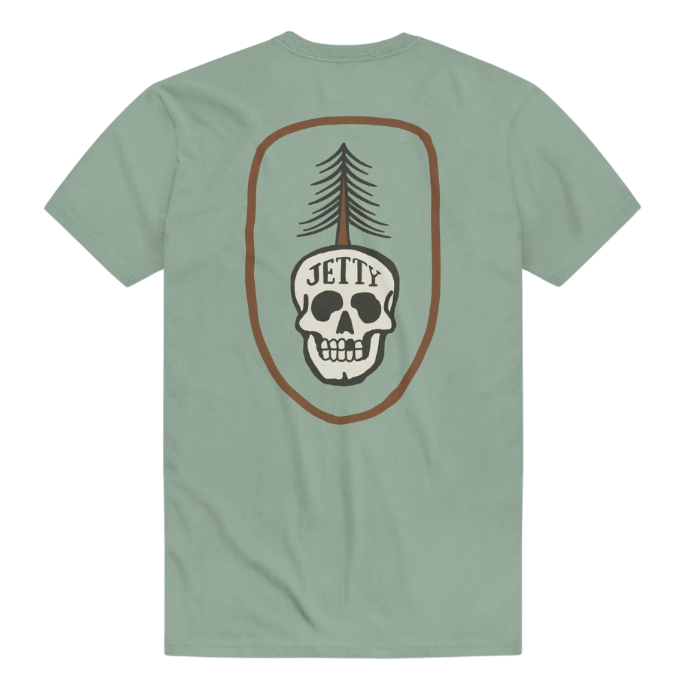 Jetty Conifer Tee - Sage Green - Cotton
