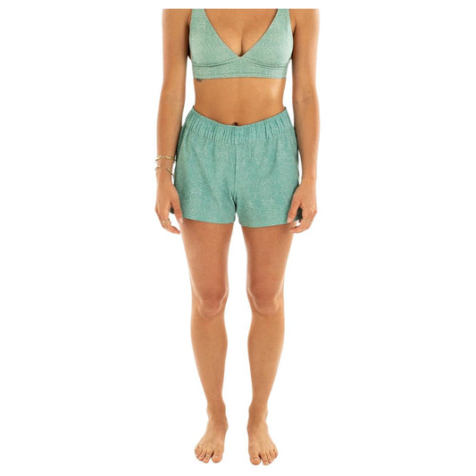 Jetty Women Session Short - Green - Front View