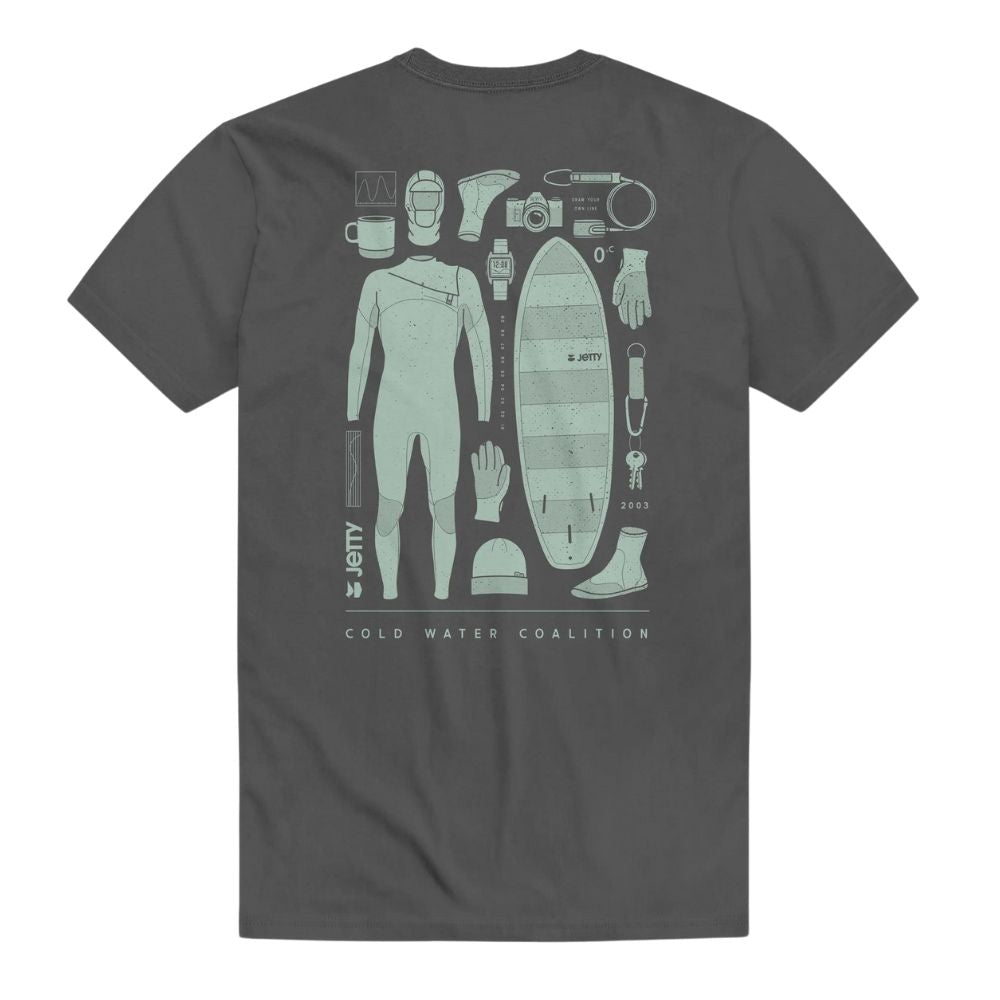 Jetty Surf Kit Tee - Charcoal