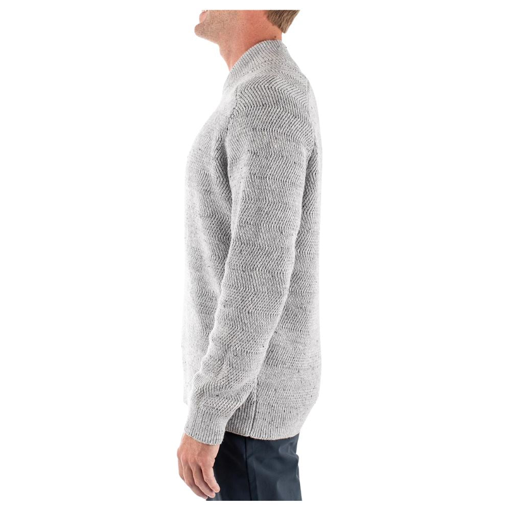 Jetty -  Light Grey Men's Tack Sweater - Side View