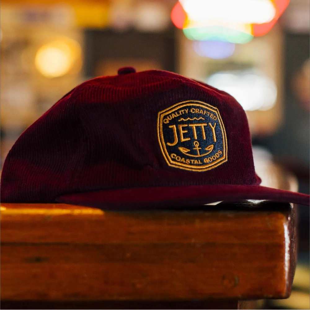 jetty cord hat red