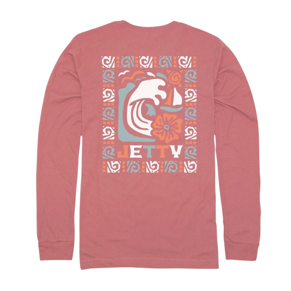 Jetty longsleeve tee salmon pink