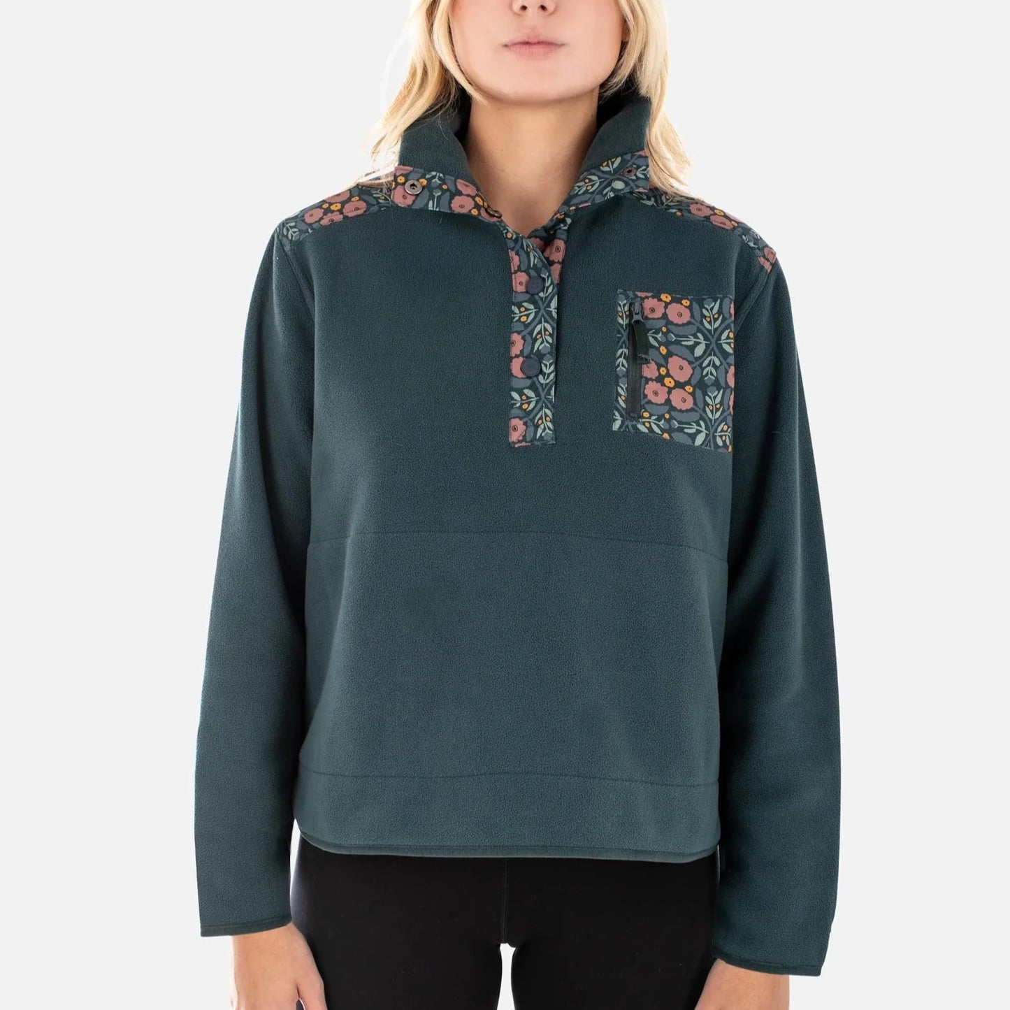 Jetty - Juniper Fleece Jacket - Tidal - Front View