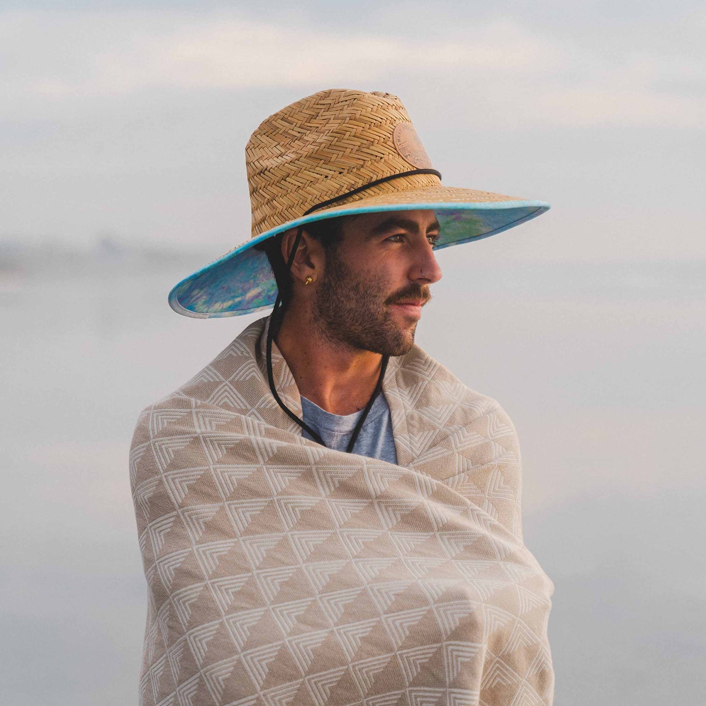 Organic Cotton Beach Blanket - Tan