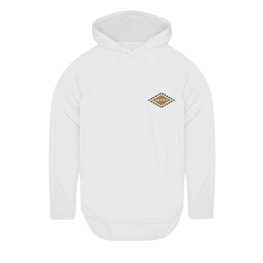 Jetty Men's Fins UV Hoodie - White