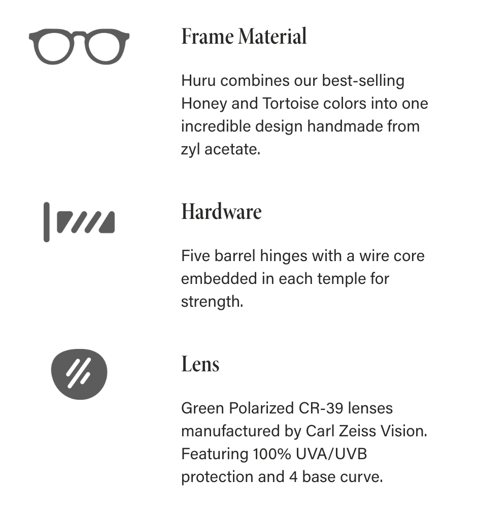 Raen Myles Huru Polarized Sunglasses