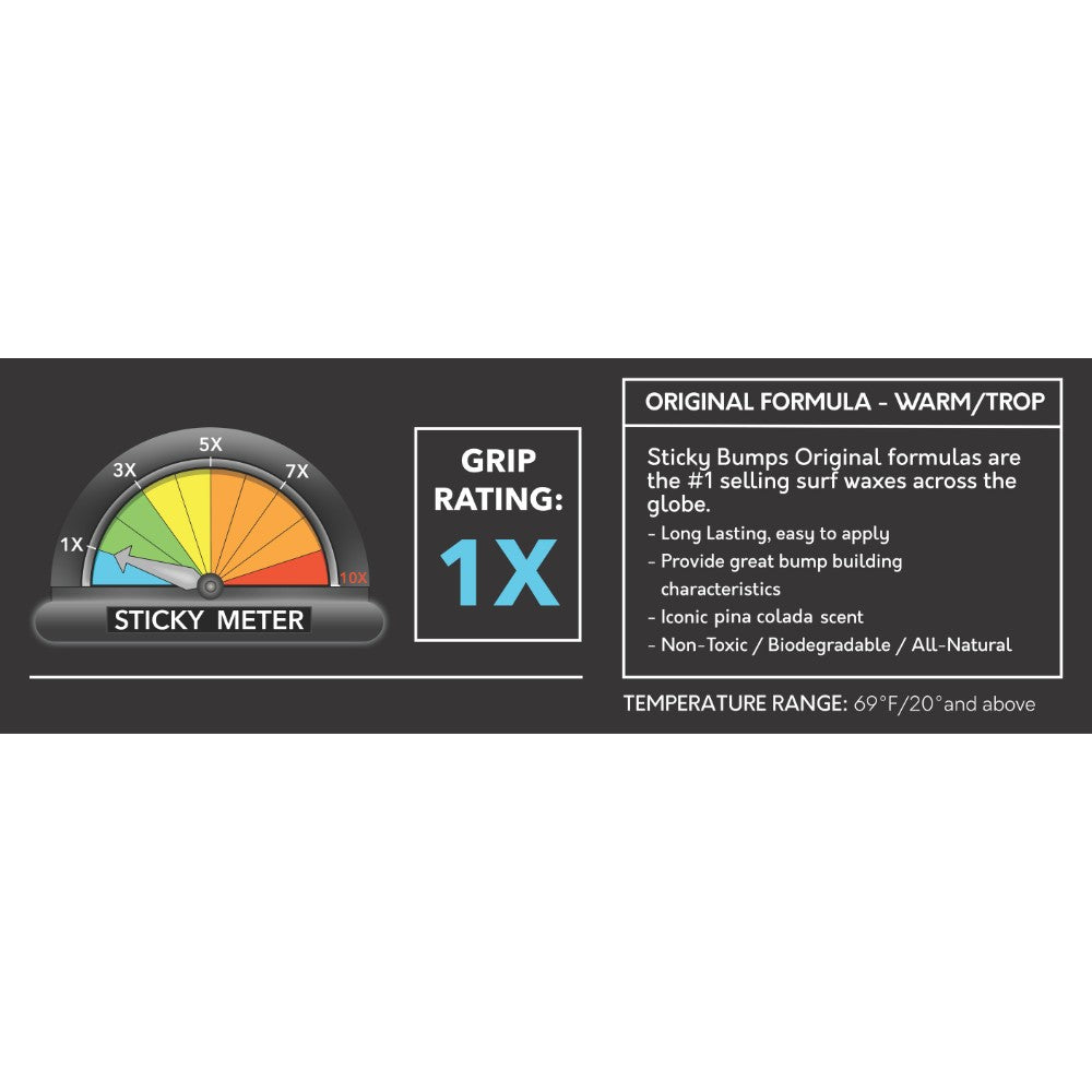 Sticky Bumps Surf Wax - Warm/Tropical