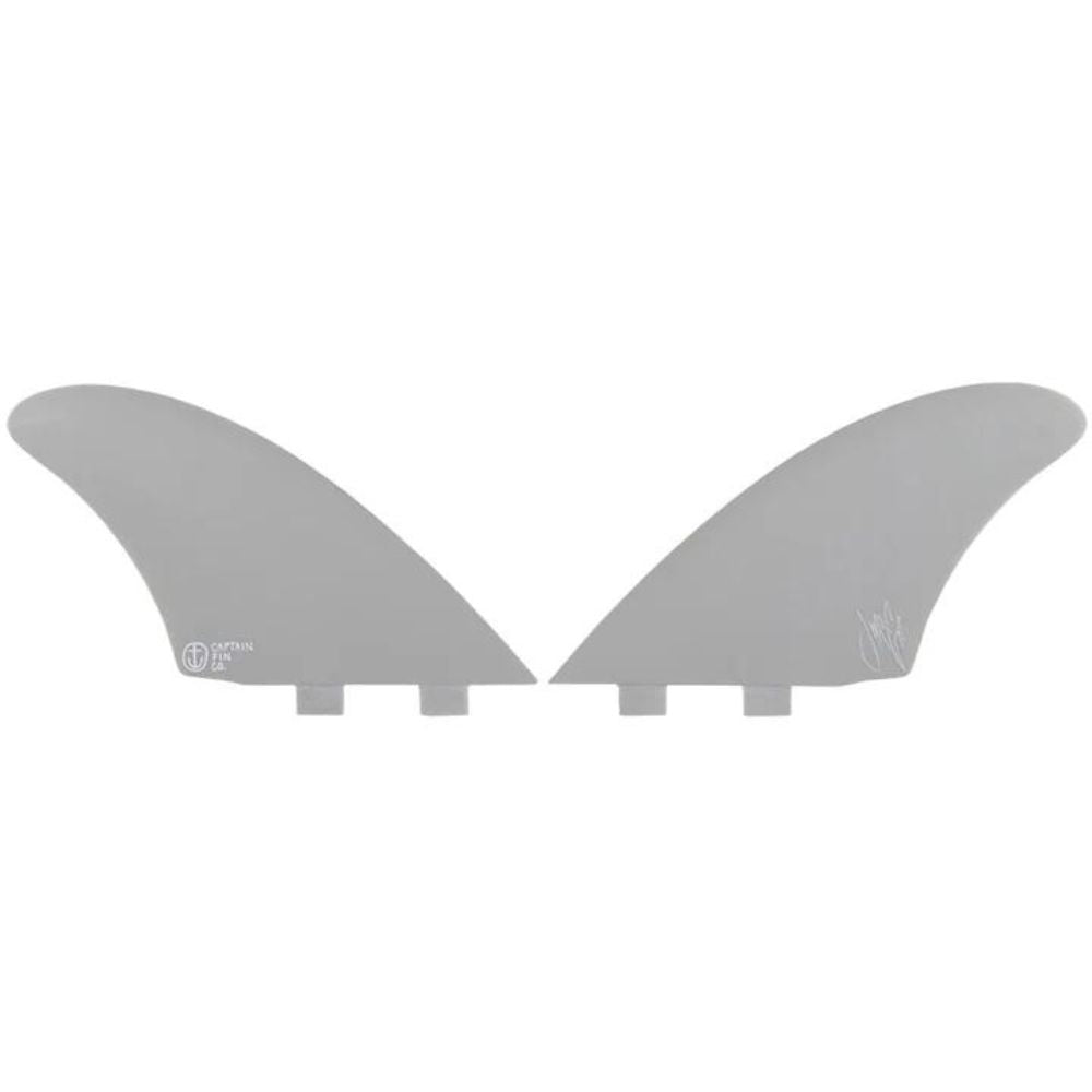 Captain Fin - Jeff McCallum Keel - Twin Fin (Twin Tab) - Light Grey