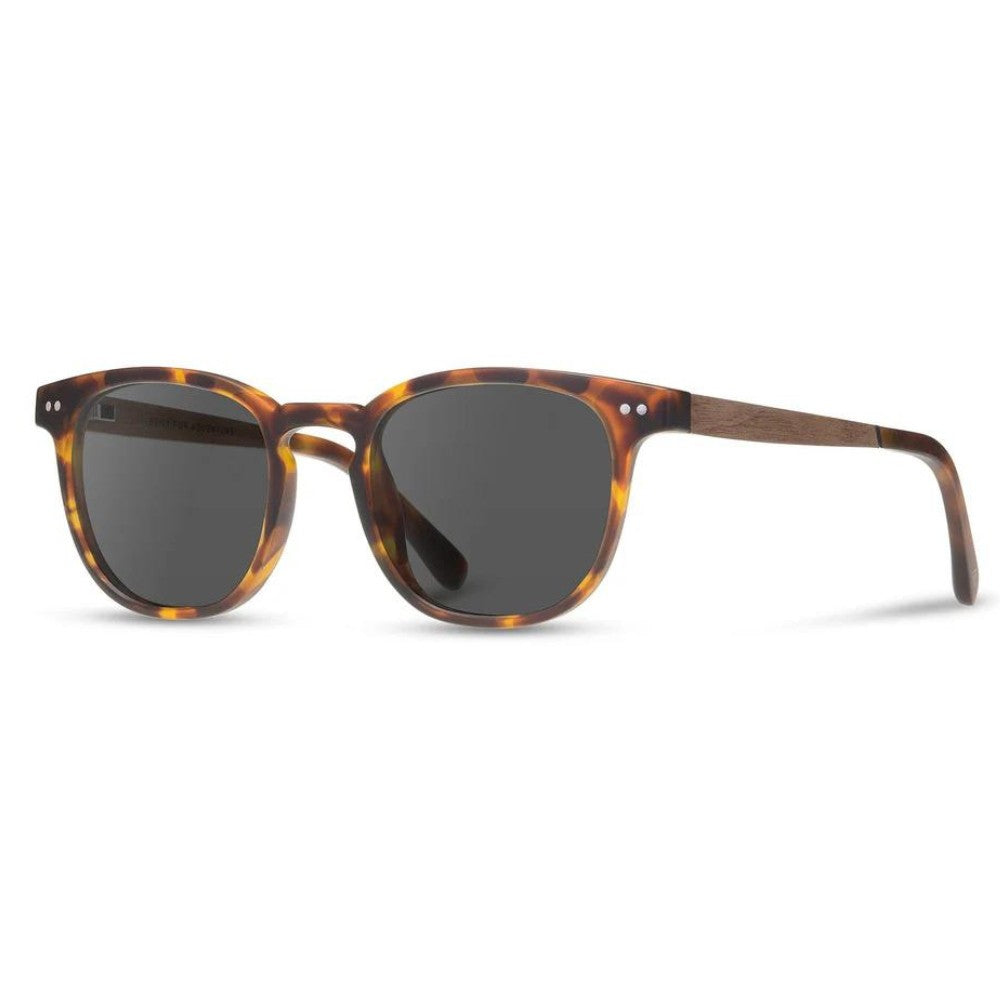CAMP Sunglasses: Topo Matte Tortoise/Walnut (HD Grey)
