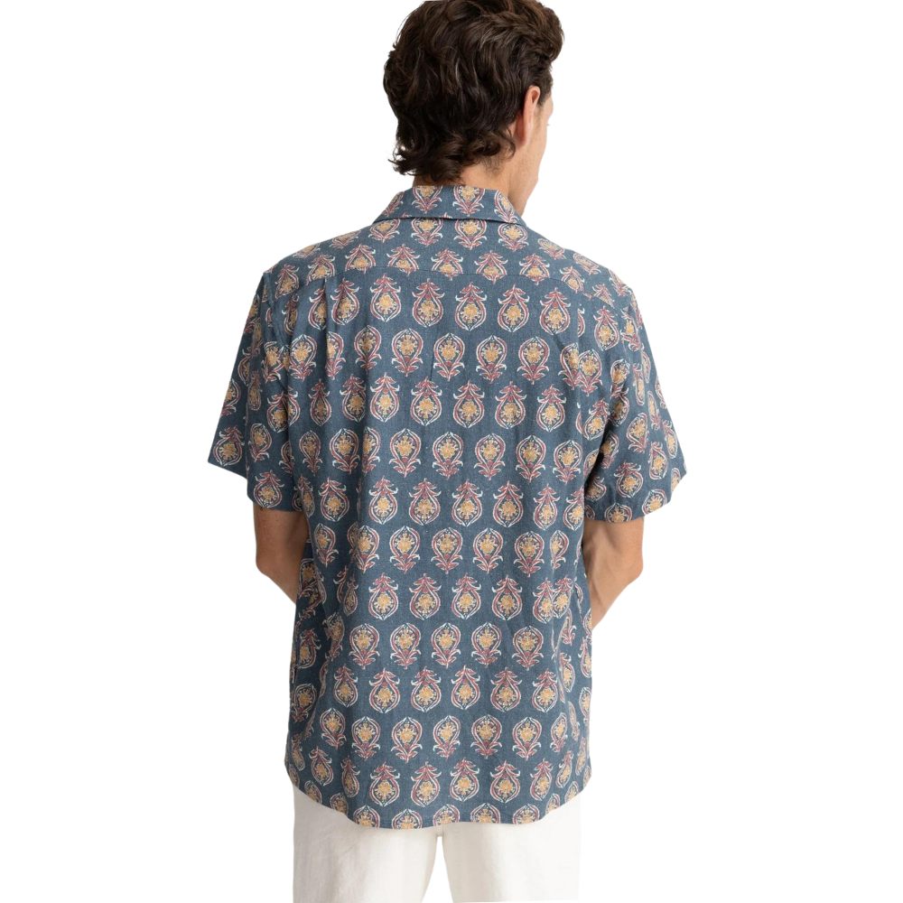Rhythm Tofo Short Sleeve Button Up Shirt - Navy