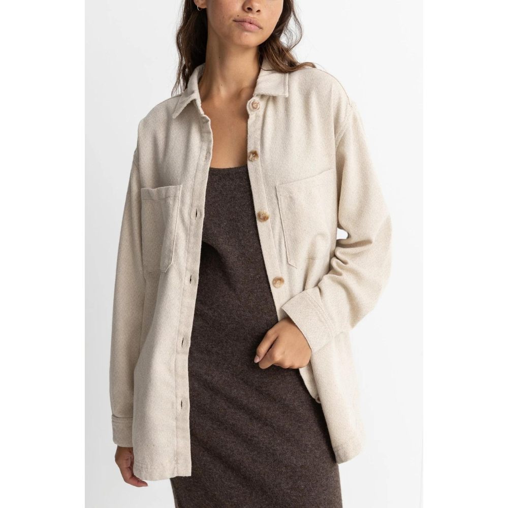Rhythm Oyster Shacket - Cream