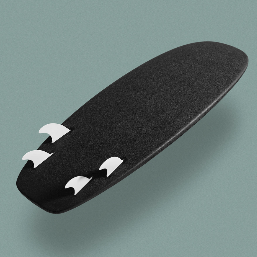 foam quad fin surfboard