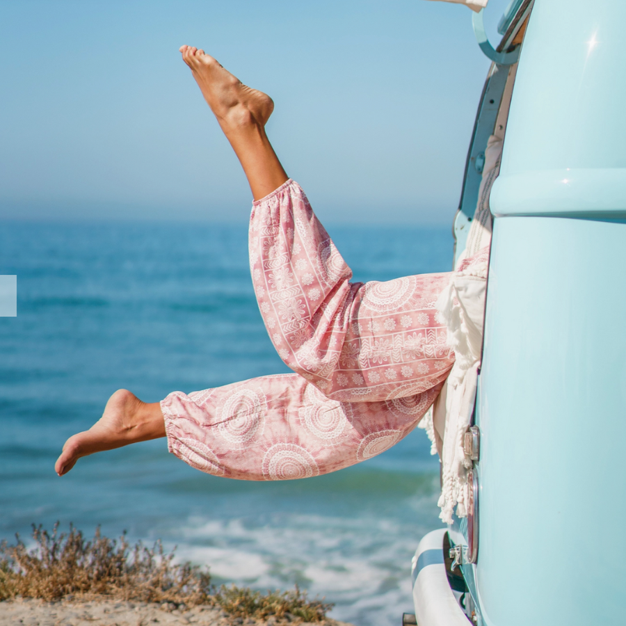 Pink Baja Harem Pants