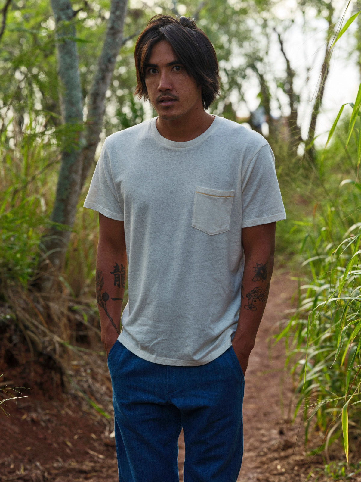 Mollusk Hemp Pocket Tee - Men's All Natural Hemp Cotton Pocket T-Shirt