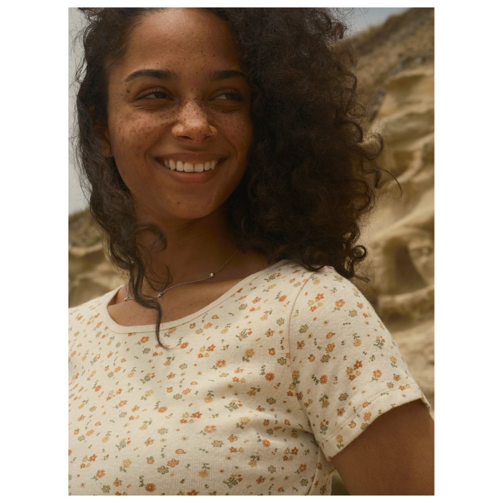 Mollusk Hemp Ribsy Tee - Harvest Gold Floral