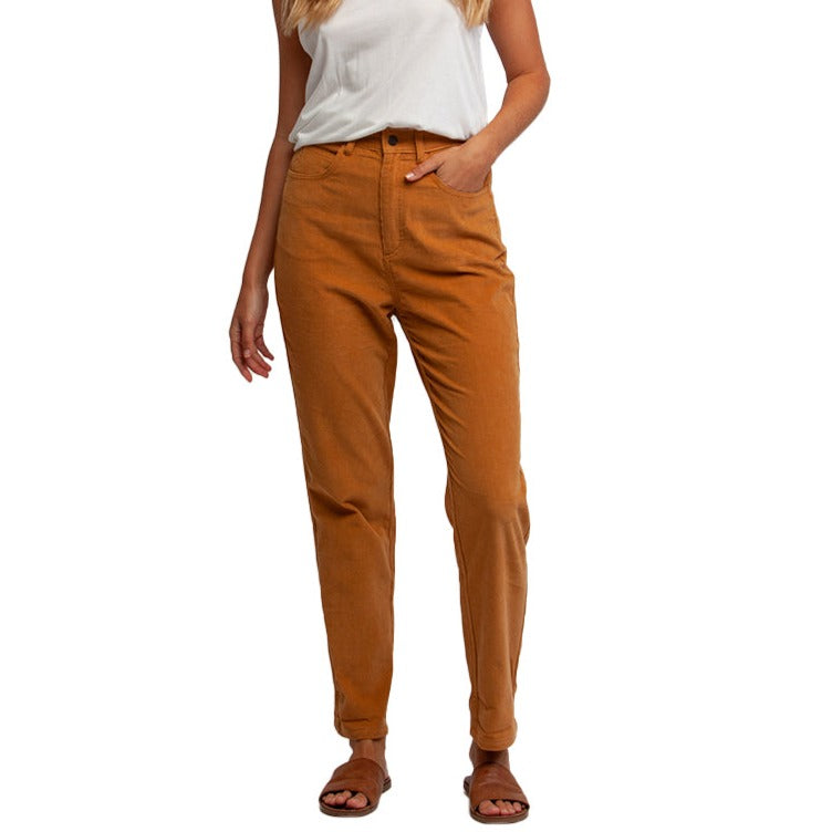 Hi-Rise Tapered Corduroy Pant