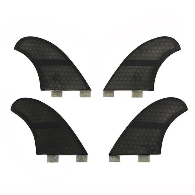 Captain Fin Jeff McCallum Quad Black Fins (Twin Tab)