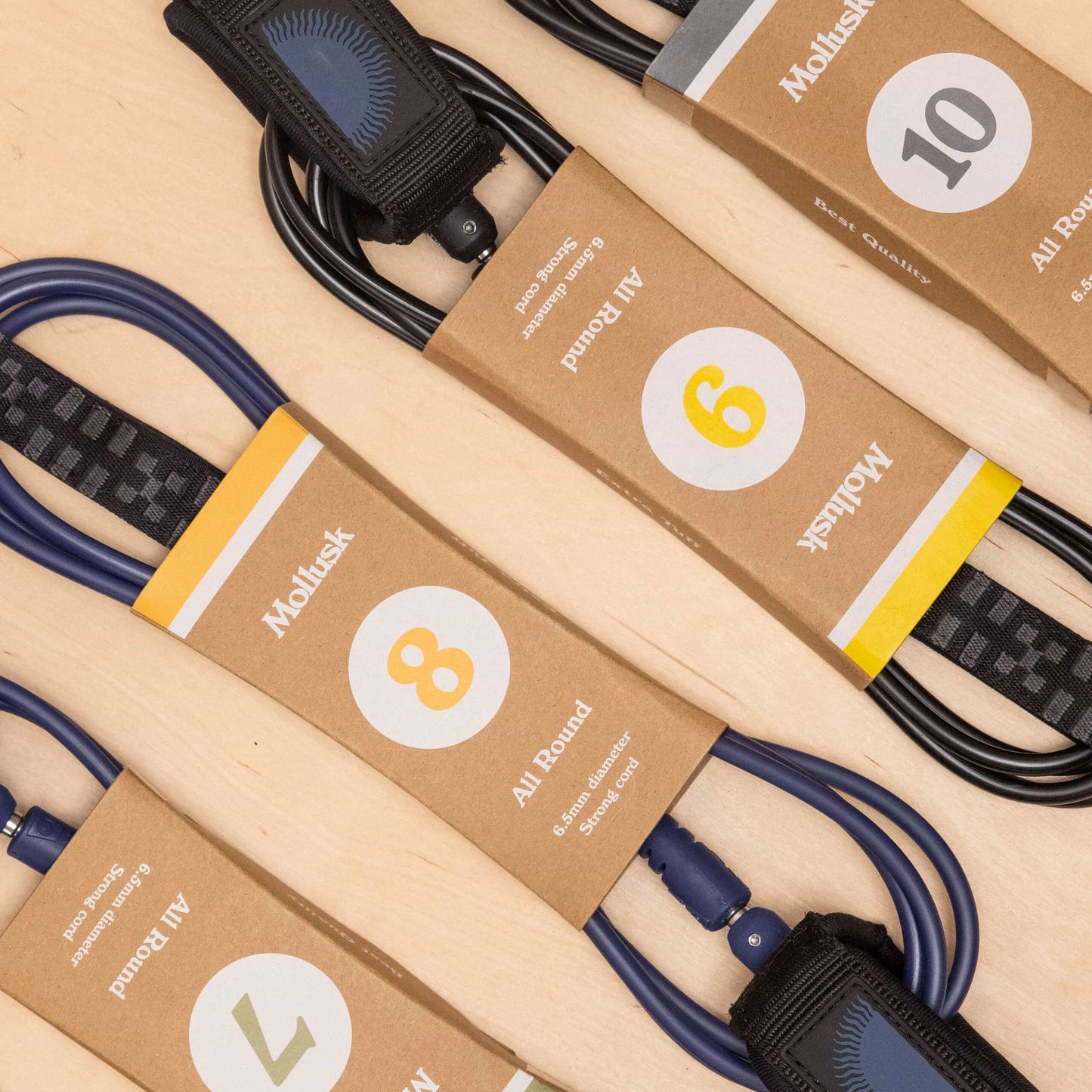 10' surf leash by mollusk