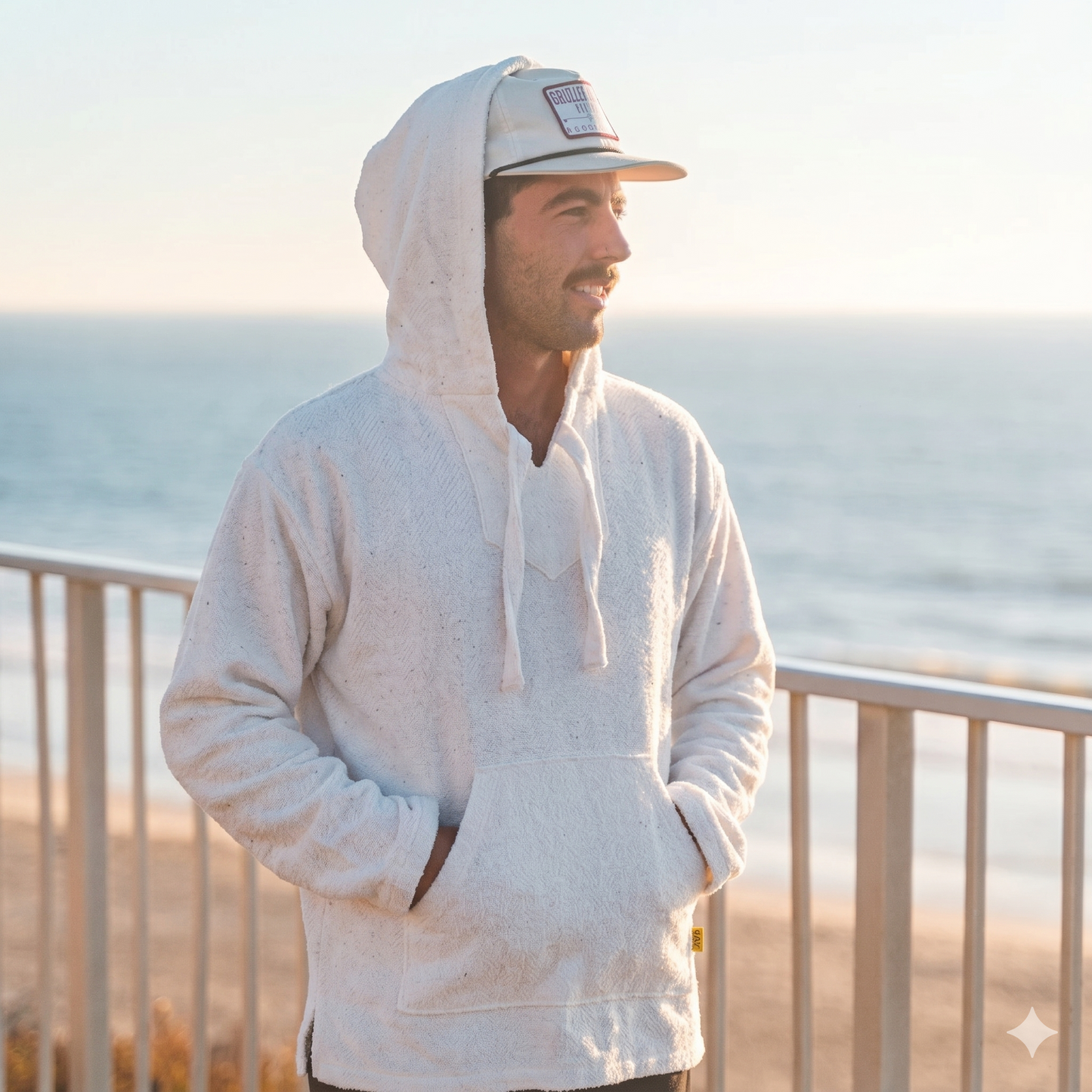 Authentic Baja Hoodie - Solid White