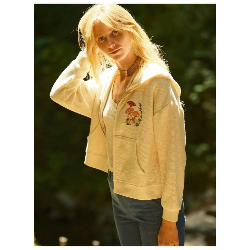 Mollusk Mushroom Garden Zip Hoodie