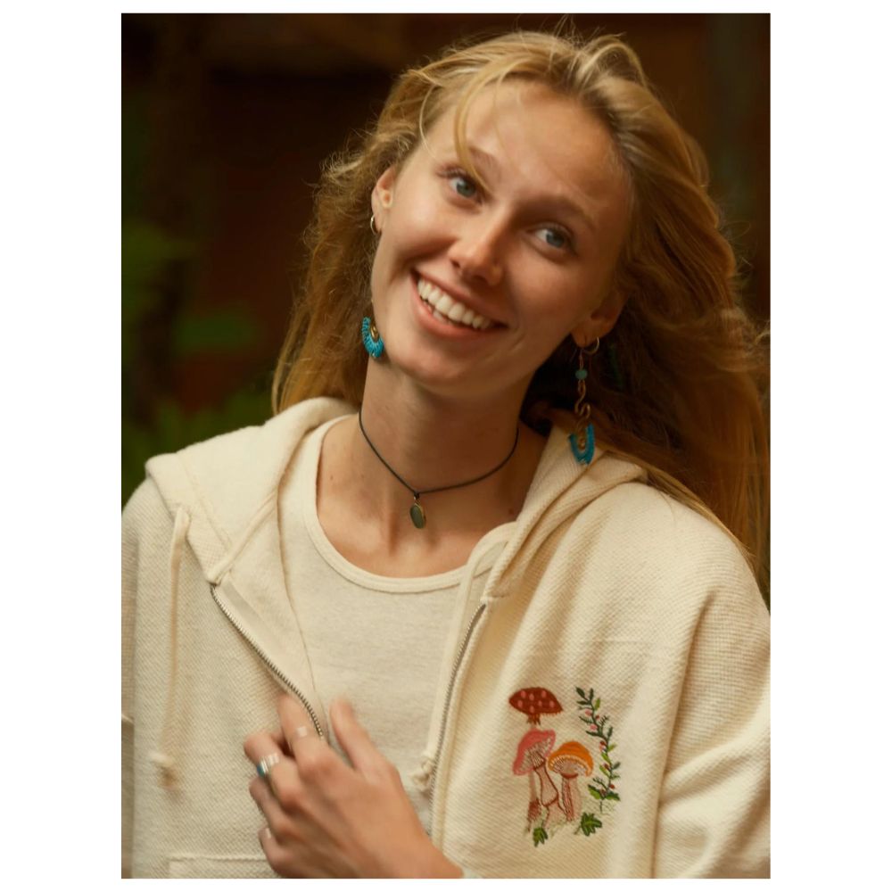 Mollusk Mushroom Garden Zip Hoodie