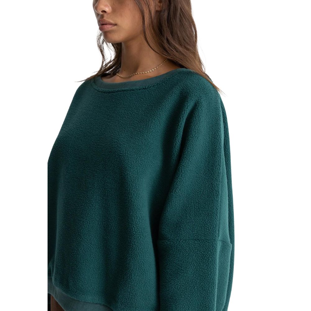 rhythm reverse slouch fleece sea green