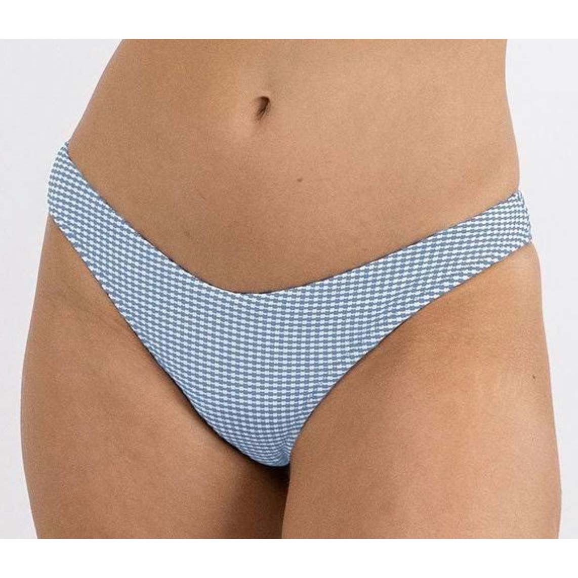bikini bottom blue checked