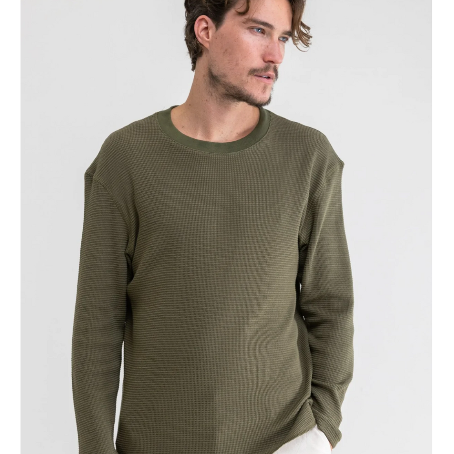 Classic Waffle Knit Sweater - XL
