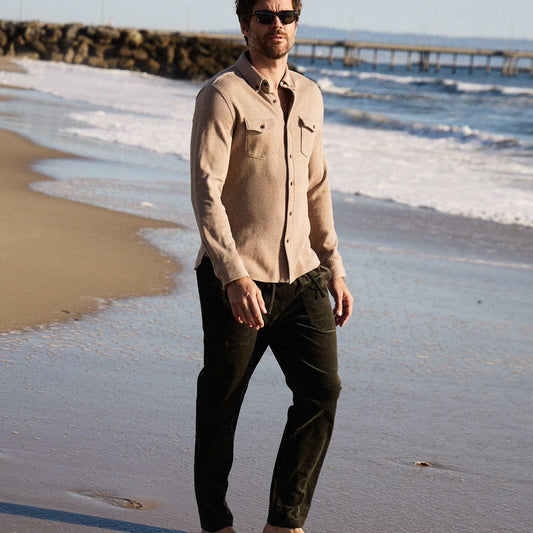 Tyler Corduroy Utility Pant - Peat Moss