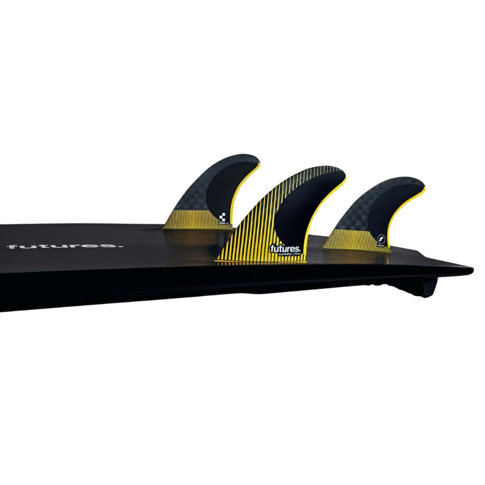 Futures P6 Blackstix Thruster Fins (Single Tab) - Yellow