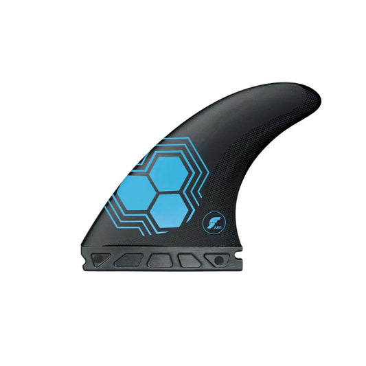 Futures AM1 Alpha Thruster Fins (Single Tab) - Carbon/Blue