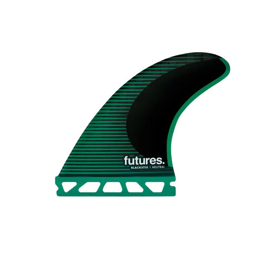 Futures F6 Blackstix Thruster Fins (Single Tab) - Green