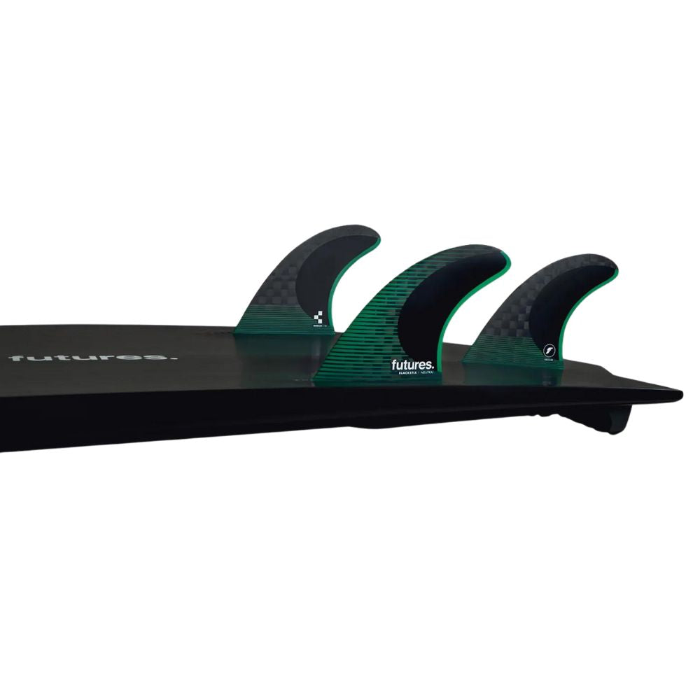 Futures F6 Blackstix Thruster Fins (Single Tab) - Green