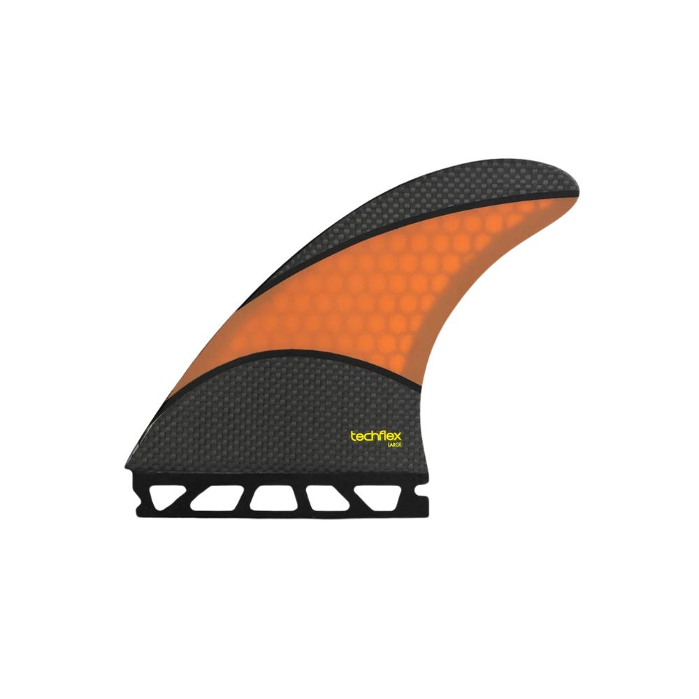 Futures AM2 Techflex Thruster Fins (Single Tab) - Black/Orange