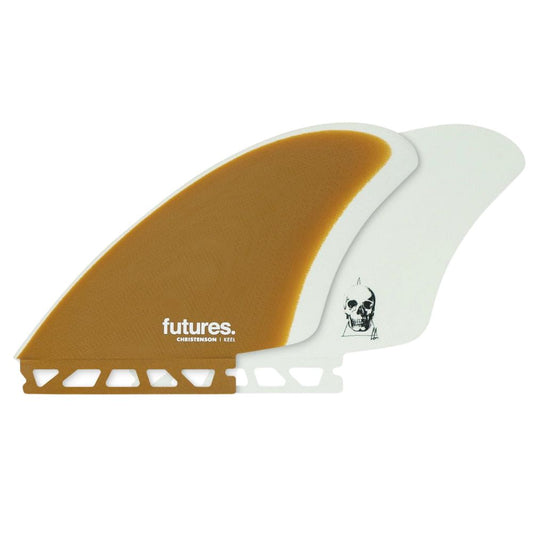 Futures Christenson Keel Twin (Single Tab) - Brown/White