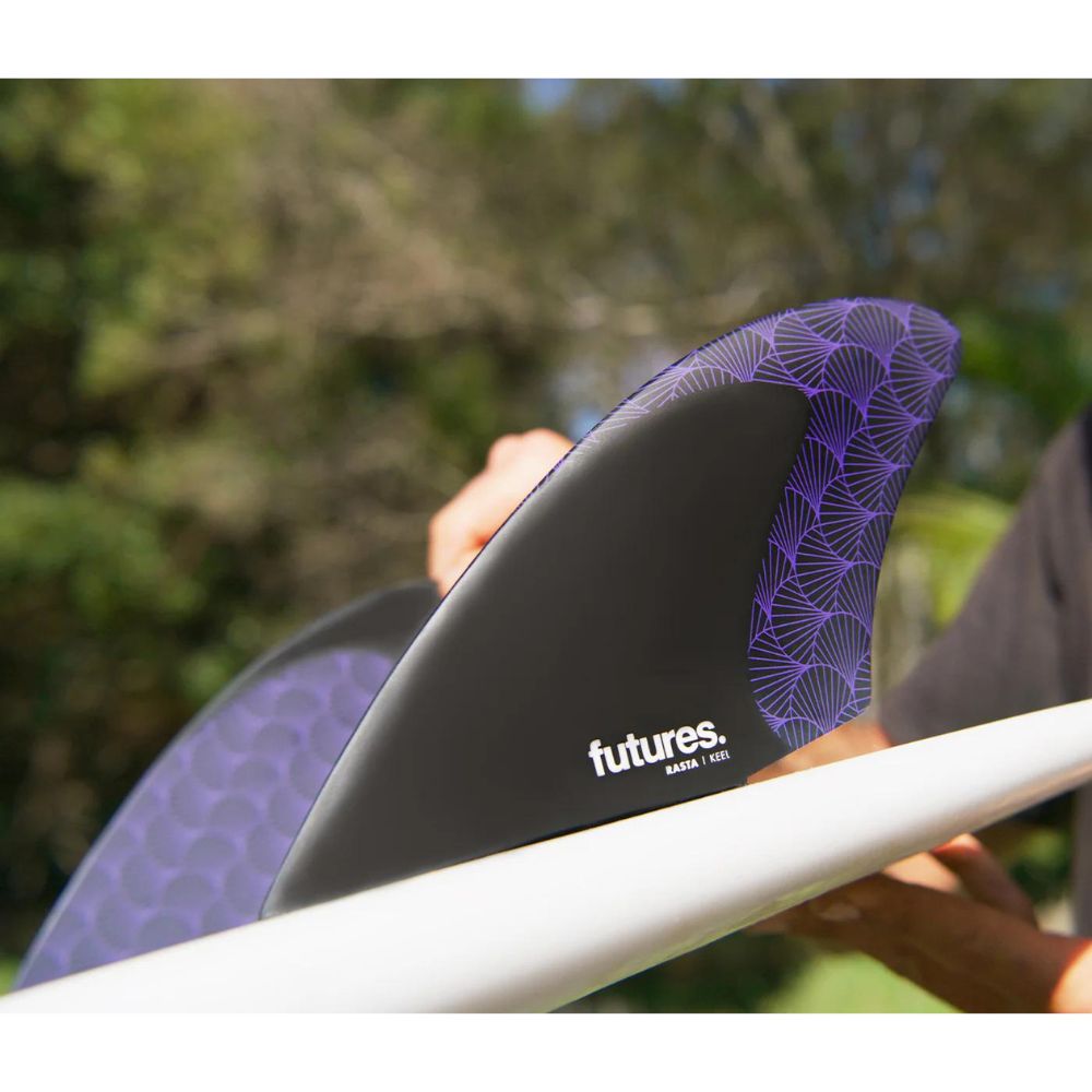 Futures Rasta Keel Twin (Single Tab) - Black/Purple