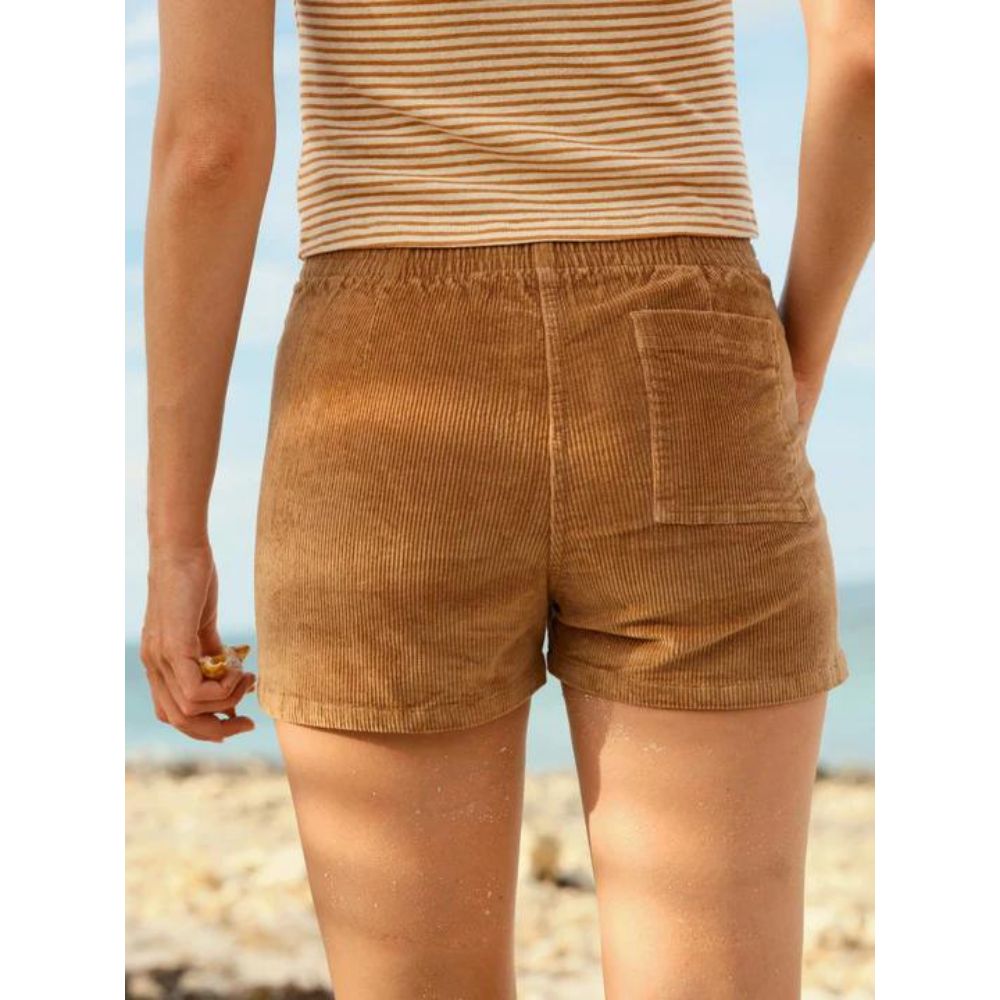 Corduroy Shroom Shorts - Almond