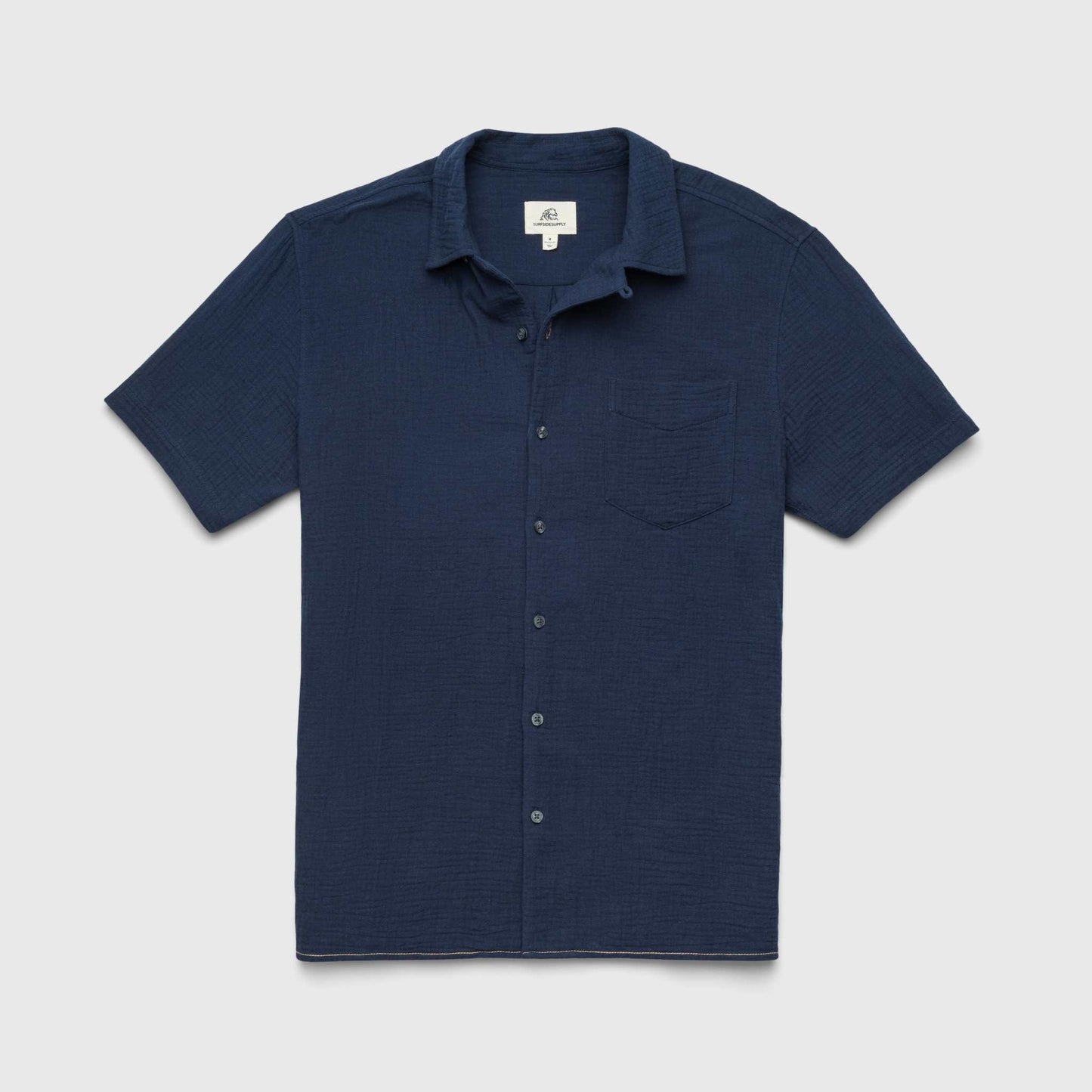 Mariner Camp Collar Shirt - Navy Blazer